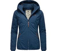 Ragwear Damen Winterjacke warmer Kurzmantel mit Kapuze Dizzie Winter Intl Navy23 Gr. 3XL