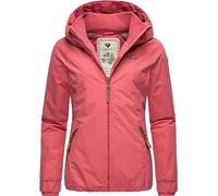 Ragwear Damen Winterjacke warmer Kurzmantel mit Kapuze Dizzie Winter Intl Rose23 Gr. S
