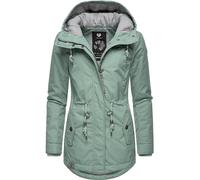Winterjacke RAGWEAR "Monadis Black Label" Gr. S (36), grau (graugrün) Damen Jacken Lange stylischer Winterparka für die kalte Jahreszeit (34164048-S)