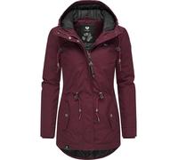 Winterjacke RAGWEAR "Monadis Black Label" Gr. M (38), rot (dunkelrot) Damen Jacken Lange stylischer Winterparka für die kalte Jahreszeit (58901849-M)