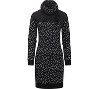 Ragwear Damen Winterkleid Langarm Sweatkleid Chloe Dress Black22 Gr. XXL