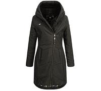 Ragwear Damen Wintermantel Gordon schwarz XL