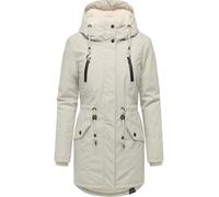 Ragwear Damen Wintermantel Warmer atmungsaktiver und wasserdichter Parka mit Teddyfell gefüttert und mit Kapuze Elsien YOUMODO Bone25 Gr. L