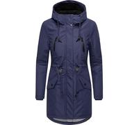 Wintermantel RAGWEAR "Elsien", Damen, Gr. M (38), blau (dunkelblau), Obermaterial: 100% Polyester, Innenfutter: 100% Polyester, Wattierung: 100% Polyester, modisch, tailliert ca. Mitte Oberschenkel, h