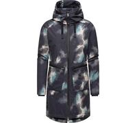 Wintermantel RAGWEAR "Holstic Print" Gr. M (38), schwarz Damen Mäntel (32622952-M) schwarz