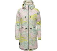 Wintermantel RAGWEAR "Holstic Print" Gr. M (38), grün (hellmint) Damen Mäntel (29785429-M) hellmint