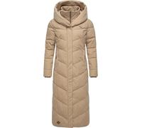 Ragwear Damen Wintermantel warmer Steppmantel extralang mit Kapuze Natalka Extralong Intl XS-6XL