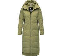 Wintermantel RAGWEAR "Patrise", Damen, Gr. XL (42), helloliv, Obermaterial: 100% Polyester; Innenfutter: 100% Polyester; Wattierung: 100% Polyester, bequem wadenlang, hoch geschlossener Ausschnitt, Är