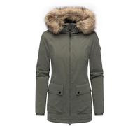 Ragwear Damen Winterparka Monadetta Warm mit Teddyfutter und Kunstfell