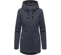 Ragwear Damen Winterparka warme Winterjacke mit Kapuze Monadena Parka YOUMODO Navy Gr. L