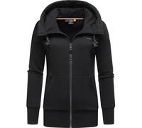 Ragwear Damen Zip-Hoodie Kapuzenjacke Sweatjacke Neska Zip Black23 Gr. M