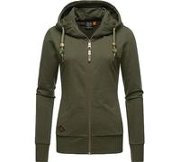 Ragwear Damen Zip-Hoodie Kapuzenjacke Sweatjacke Paya Intl. Olive23 Gr. M