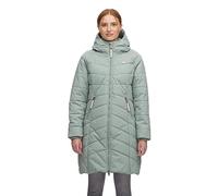 Ragwear DIZZIE COAT Damen Frauen Mantel,Parka,Steppmantel,lange Jacke,Stehkragen,wasserdicht,Grün,L
