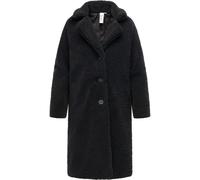 Ragwear Fellimitatmantel Damen schwarz, M