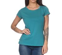 Ragwear Fllorah GOTS Top Damen (DE/NL/SE/PL, Alphanumerisch, L, Regular, Regular, Teal Green)