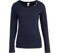 Ragwear Fllorah Long GOTS Longsleeve Damen (DE/NL/SE/PL, Alphanumerisch, M, Regular, Regular, Navy)