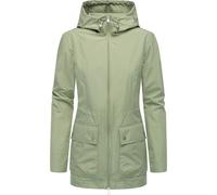 Funktionsjacke RAGWEAR "Monadetta A", Damen, Gr. S (36), grau (graugrün), Obermaterial: 100% Polyester, Innenfutter: 100% Polyester, Basic, figurumspielend Po-bedeckend, hoch geschlossener Ausschnitt,