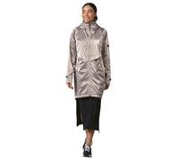Ragwear glänzender leichter Damen Übergangsmantel reflektierender Parka oversize im Metallic-Look mit Kapuze Frodik Shine YOUMODO Light Grey Gr. S