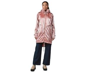 Ragwear glänzender leichter Damen Übergangsmantel reflektierender Parka oversize im Metallic-Look mit Kapuze Frodik Shine YOUMODO Old Pink Gr. S