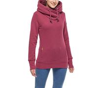 Ragwear GRIPY Bold Damen Frauen Kapuzenpulli,Kapuzenpullover,Hoodie,Stehkragen,Kapuze,warm,Seitentaschen,Regular Fit,Rot,XS