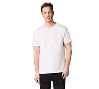 Ragwear Herren Boxy T-Shirt aus GOTS-zertifizierter Bio-Baumwolle (Heavy Weight) mit Rippkragen und Krug-Stickerei Samms J GOTS YOUMODO White Gr. L