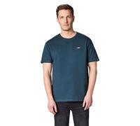 Ragwear Herren Boxy T-Shirt aus GOTS-zertifizierter Bio-Baumwolle (Heavy Weight) mit Rippkragen und Rennwagen-Stickerei Samms G GOTS YOUMODO Petrol Gr. M