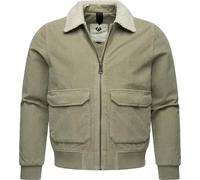 Ragwear Herren Cordjacke wasserdichte und atmungsaktive Übergangsjacke aus Kord Aviss YOUMODO Dusty Olive Gr. XL