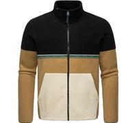 Ragwear Herren Fleecejacke kurzer kuscheliger Sweater warm mit hohem Kragen Lonndy Black Gr. 3XL
