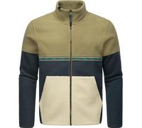 Ragwear Herren Fleecejacke kurzer kuscheliger Sweater warm mit hohem Kragen Lonndy Olive Gr. 3XL