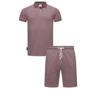 Freizeitanzug aus Hemd und Short "Set Porpi" Mauve L