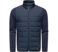 Ragwear Herren Funktions-Übergangsjacke mit Stehkragen im Materialmix leichte Steppjacke Rendan Tech YOUMODO Navy Gr. S