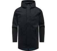 Funktionsmantel RAGWEAR "Mr Smithem Twill YOUMODO", Herren, Gr. L (52), schwarz, Obermaterial: 100% Polyester; Innenfutter: 100% Polyester, gerade Po-bedeckend, hoch geschlossener Ausschnitt, verstell