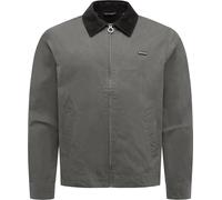 Ragwear Herren leichte beschichtete Übergangsjacke kurze wasserabweisende Jacke mit Hemdkragen und verstellbarem Saum und Ärmelenden Hertan Vintage Stone Grey Gr. M