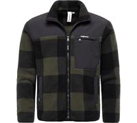 Ragwear Herren leichte Fleecejacke warme Sweatjacke mit Brusttasche Cherior Dark Green Gr. S