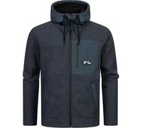 Ragwear Herren leichte Fleecejacke warme Übergansjacke mit Kapuze und Brusttasche Brodney YOUMODO Night Blue Gr. M