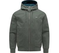 Outdoorjacke RAGWEAR "Stewie Vintage", Herren, Gr. M (50), olivgrün, Obermaterial: 100% Baumwolle. Futter: 100% Polyester, gerade hüftbedeckend, hoch geschlossener Ausschnitt, Ärmel ohne Ärmelschlitz