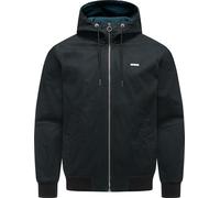 Outdoorjacke RAGWEAR "Stewie Vintage", Herren, Gr. M (50), schwarz, Obermaterial: 100% Baumwolle. Futter: 100% Polyester, gerade hüftbedeckend, hoch geschlossener Ausschnitt, Ärmel ohne Ärmelschlitz R