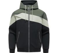 Ragwear Herren leichte Übergangsjacke kurze Jacke wasserdicht und atmungsaktiv mit Kapuze Stewie Block YOUMODO Dark Olive Gr. XL