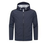 Ragwear Herren leichte Übergangsjacke Kurze Sommerjacke mit Kapuze und wasserdichtem Reißverschluss Lewie YOUMODO Navy Gr. L
