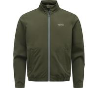 Funktionsjacke RAGWEAR "Collwie Bonded", Herren, Gr. L (52), schwarz olive, Material: 100% Polyester, gerade hüftbedeckend, hoch geschlossener Ausschnitt, Ärmel ohne Ärmelschlitz elastischer Bund, Jac