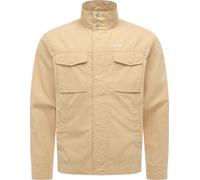 Ragwear Herren leichte Übergangsjacke mit Brusttaschen kurze Jacke mit verstellbaren Ärmelenden, Stehkragen und Logostickerei Murpho Sand Gr. L