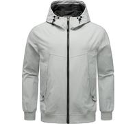 Outdoorjacke RAGWEAR "Tyller", Herren, Gr. XXXL (58), grau (hellgrau), Material: 74% Baumwolle, 26% Nylon, Innenfutter: 100% Polyester, casual, lässig geschnitten hüftlang, hoch geschlossener Ausschni