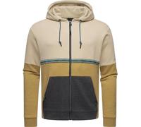Sweatjacke mit Kapuze" Blocky" Sand XXXL