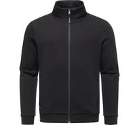 Ragwear Herren Sweatjacke Leichter Pullover Hoodie mit hohem Kragen Jettrys Black Gr. S
