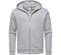 Ragwear Herren Sweatjacke Leichter Sommer Pullover Hoodie mit Kapuze Natten Ash Gr. M