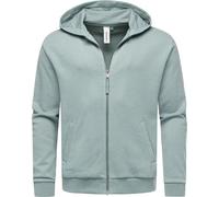 Sweatjacke RAGWEAR "Natten", Herren, Gr. M (50), graublau, Material: 70% Baumwolle, 30% Polyester, Basic, lässig geschnitten hüftbedeckend, hoch geschlossener Ausschnitt, Ärmel ohne Ärmelschlitz Bündc