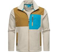 Ragwear Herren Teddy Fleecejacke Übergangsjacke mit hohem Kragen und Brusttasche Flettcher Brown Sugar Gr. XL