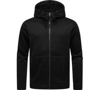 Ragwear Herren Übergangsjacke Strickjacke leichte Jacke aus Feinstrick kurz mit Kapuze Fabian Black Gr. S