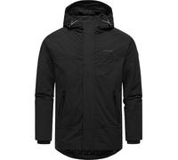 Ragwear Herren warme kurze Winterjacke wasserdicht und atmungsaktiv mit Kapuze Hatar Black24 Gr. M