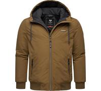 Ragwear Herren warme wasserdichte und atmungsaktive Winterjacke kurz mit verstellbarer Kapuze Maddy Brown Sugar24 Gr. L
